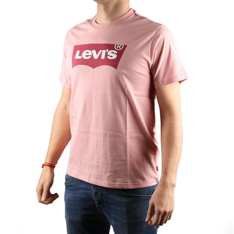 Levis Camiseta Graphic Tee Housemark Rosa Hombre