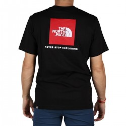 The North Face Camiseta Refbox Black Negro Rojo Hombre