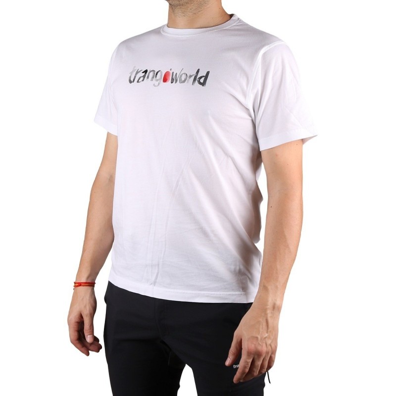 Trangoworld Camiseta Watercolour Blanco Hombre
