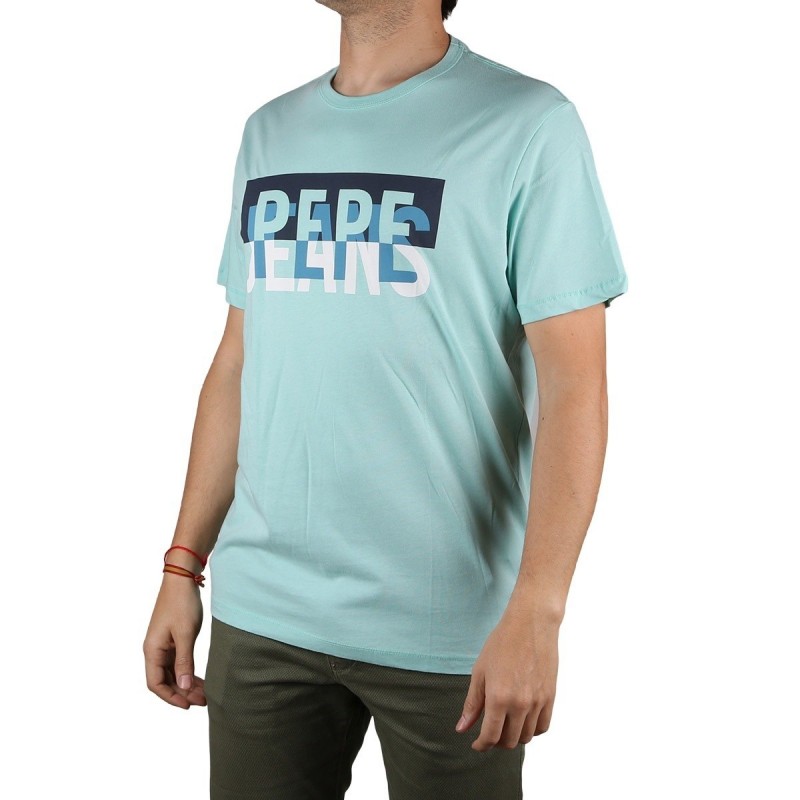 Pepe Jeans Camiseta Micah Dk Acqua Aguamarina Hombre