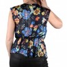 Pepe Jeans Blusa Amaia Multi Negro Flores Mujer