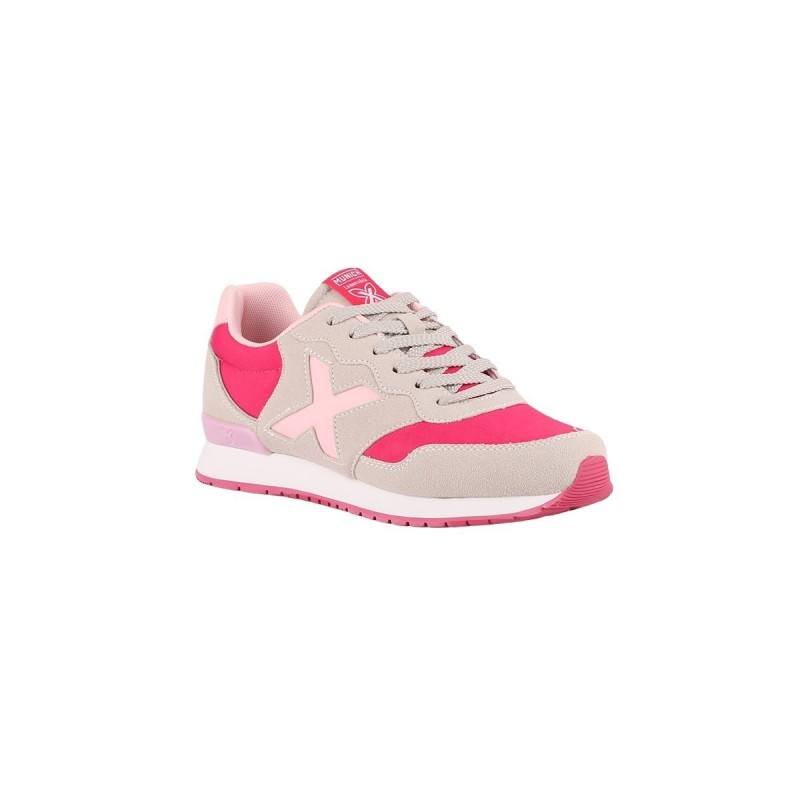 Munich Zapatilla Dash 68 Gris Fucsia Mujer