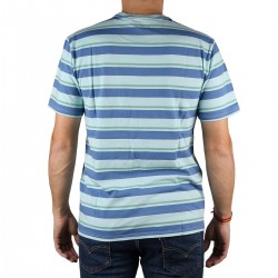 Levis Camiseta Set-In Sunset Pocket Short Sleeves Multicolor Clarwater Rayas Azul Hombre