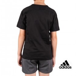 Adidas Camiseta Logo Brilliant Basics Black Negro Niño