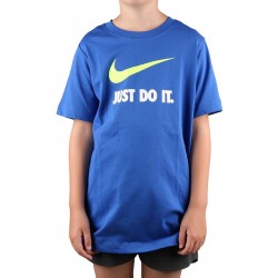 Nike Camiseta Sportswear Swoosh Just do it Azul Niño