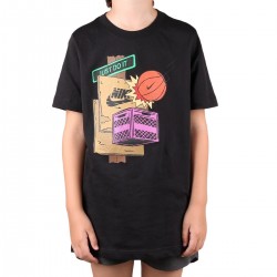 Nike Camiseta Sportswear Basketball Street Negro Niño