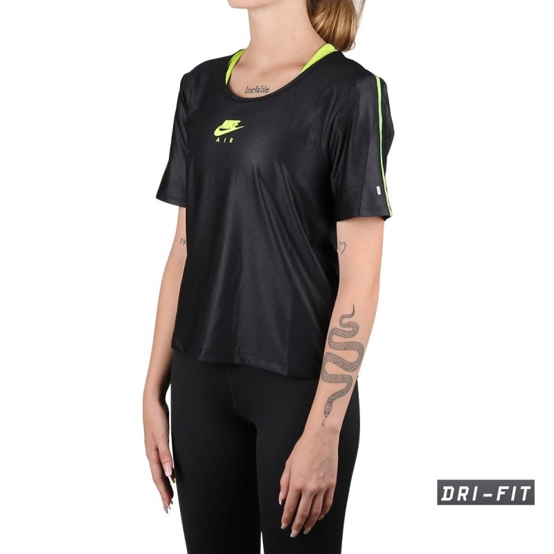Nike Camiseta Air Negro Voltio Mujer
