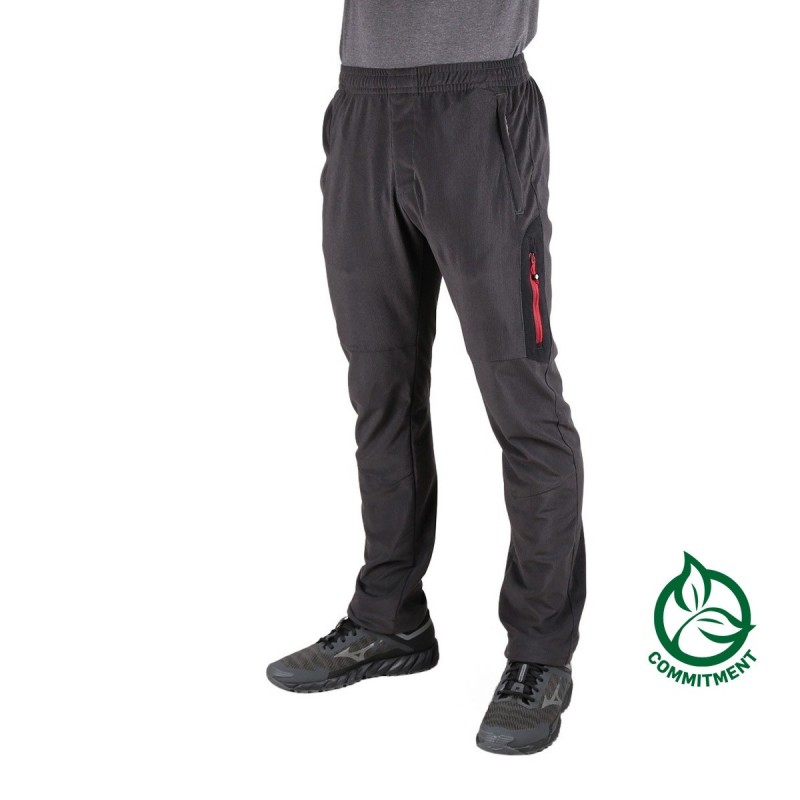 Ternua Pantalón Micropana Aktra Whales Grey Rumba Red Gris Rojo Hombre