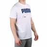 Puma Camiseta Rebel Tee White Blanco Azul Hombre