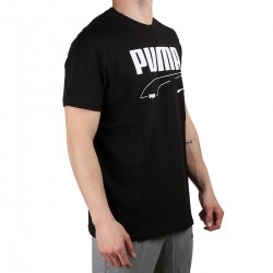 Puma Camiseta Rebel Tee Black Negro Hombre