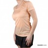 Salomon Camiseta AGILE SS  Tee W Almond Cream Nude Mujer