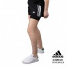 ADIDAS Short PACER 3S 2 IN 1 Black White Negro Blanco Mujer