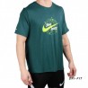 Nike Camiseta NK DF MILER TOP SS WR GX Verde jaspeado Hombre