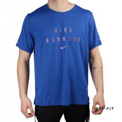 Nike Camiseta Dri-FIT Miler Run Division Game Royal Azul Hombre