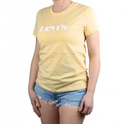 Levis Camiseta The Perfect Graphic Tee new logo II Golden Haze Amarillo Mujer