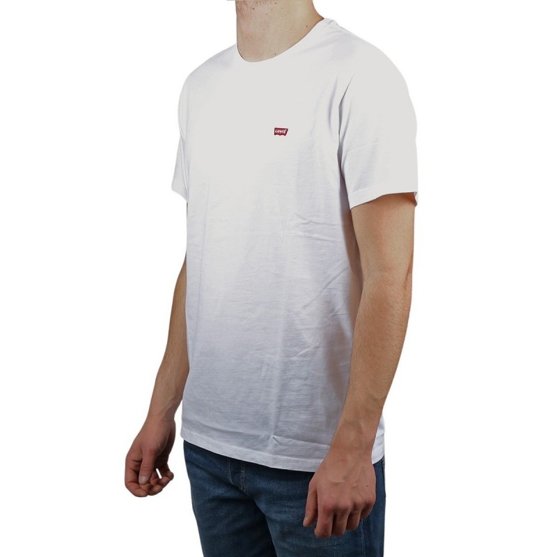 Levis Camiseta Original Housemark Tee Mini Logo White Blanco Hombre