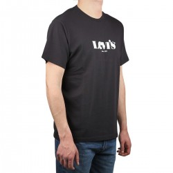 Levis Camiseta SS Relaxed Fit Tee New Logo II Black Negro Hombre