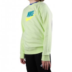 Nike Sudadera Sportswear Club Fleece Light Liquid Lime Verde Niño