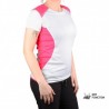 CMP Camiseta Running Dry-Function Bianco Gloss Blanco Rosa Mujer