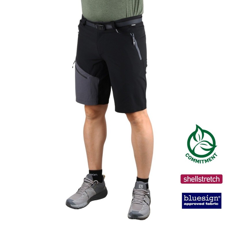 Ternua Bermuda BALIC D-Black Negro Gris Hombre