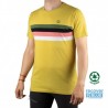 Ternua Camiseta KLEYRI Neon Green Verde rayas Hombre
