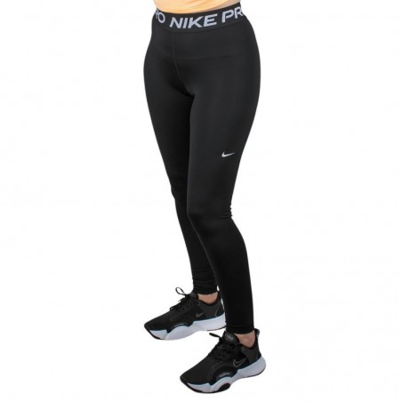 Nike Mallas Nike Pro de talle medio negras Mujer