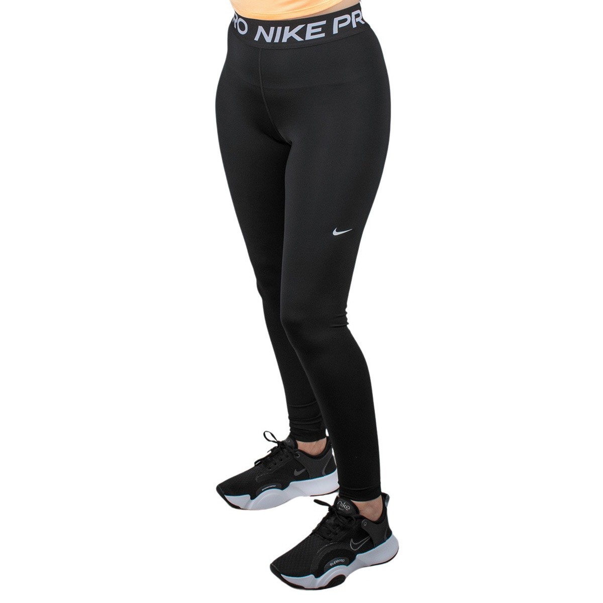 llevar a cabo Circunferencia seguro Nike Mallas Nike Pro de talle medio negras Mujer
