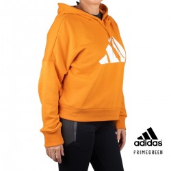 Adidas Sudadera W Fi 3b Hoodie Focora White Naranja Mujer