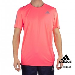 ADIDAS Camiseta Own The Run Acid Red Coral Fluor Hombre