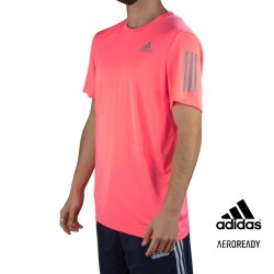 ADIDAS Camiseta Own The Run Acid Red Coral Fluor Hombre