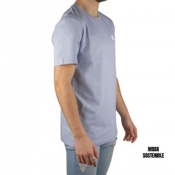 Not Afraid Brand Camiseta Serene Blue Litte Logo Azu Claro Unisex