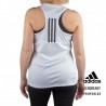 ADIDAS Camiseta Primeblue designed 2 move Sport 3 bandas Blanco Mujer