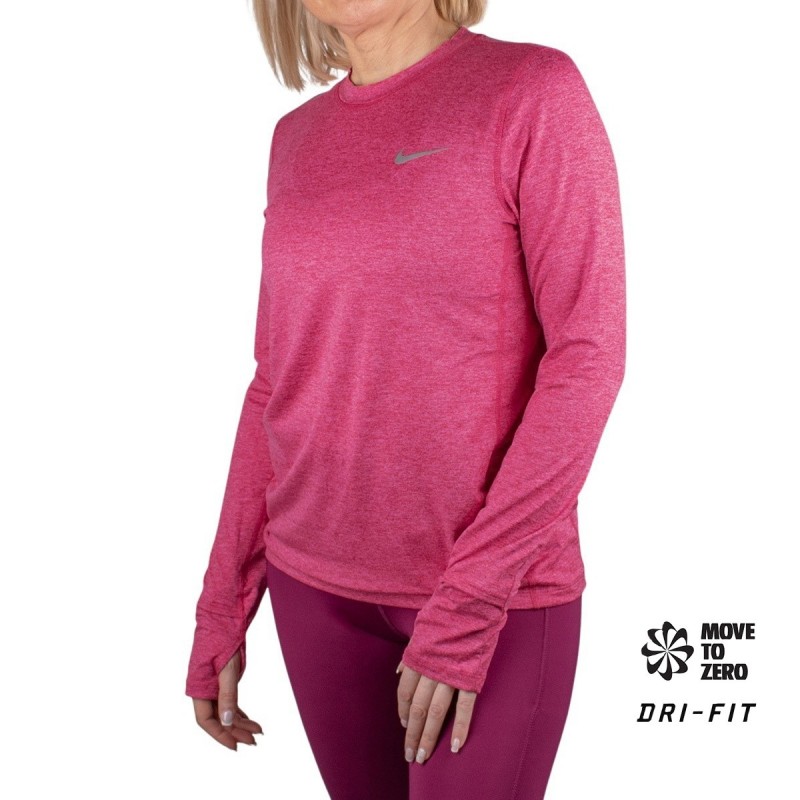 Nike Camiseta Dri-fit Element Pink Rosa Mujer