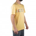 Rip Curl Camiseta Surf Revival Reflect Amarillo Retro Hombre