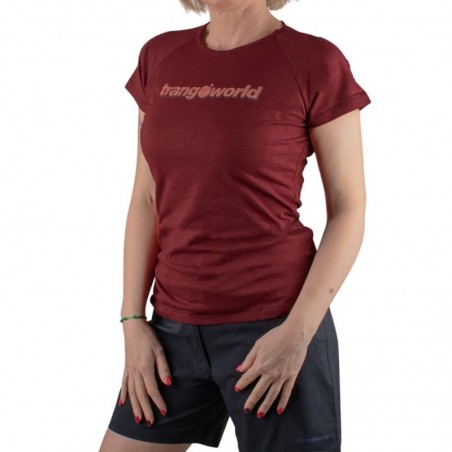 Trangoworld Camiseta Azagra Granate Mujer