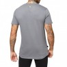 11degrees Camiseta Chest Print Charcoal Carbón Hombre