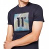 11degrees Camiseta 3d Linear Gradient Navy Azul Marino Hombre