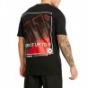 11degrees Camiseta Back Graphic Black Red Negro Rojo Hombre