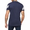 11degrees Camiseta Stripe Print Navy White Azul Marino Blanco Hombre