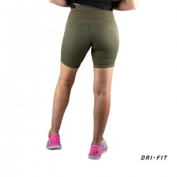 Nike Malla Corta Dri-fit Epic Luxe Green Verde Mujer