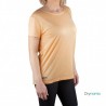 +8000 Camiseta Firmit 22V Yema Tejido Bicolor Naranja Mujer