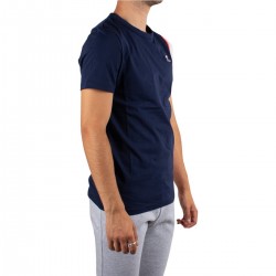 Le Coq Sportif Camiseta Saison 1 Tee Ss N°1 Blue White Azul Blanco Hombre