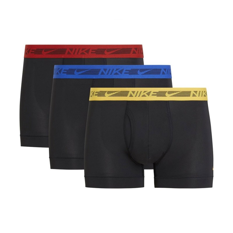Nike Calzoncillos Dry-FIT Ultra Stretch Micro Boxer Trunk 3 uds Negro Azul Amarillo Rojo Hombre
