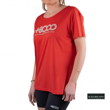 +8000 Camiseta Nechys 23V Roja Mujer