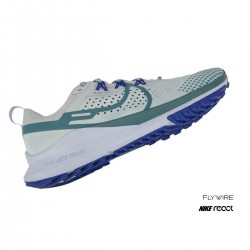 Nike Zapatillas React Pegasus Trail 4 Plata claro Racer Blue Verde Hombre