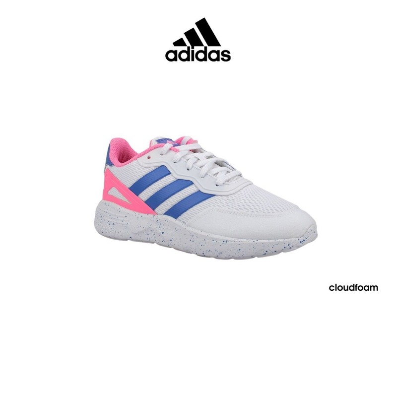 Lo dudo promoción Adición ADIDAS Sportswear Zapatillas Nebzed Blanca Azul y Rosa White Blue Pink Niño