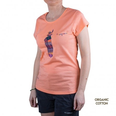 Trangoworld Camiseta Hogar Salmón Andrea Plumed Mujer