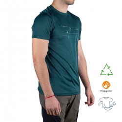 Trangoworld Camiseta Loiba Verde Mar Hombre