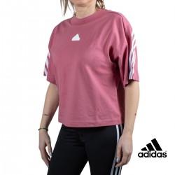ADIDAS Camiseta Future Icons 3-Stripes Rosa Pink Strata Mujer