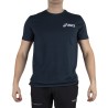 Asics Camiseta Algodón Chest Logo SS Azul Marino French Blue Hombre